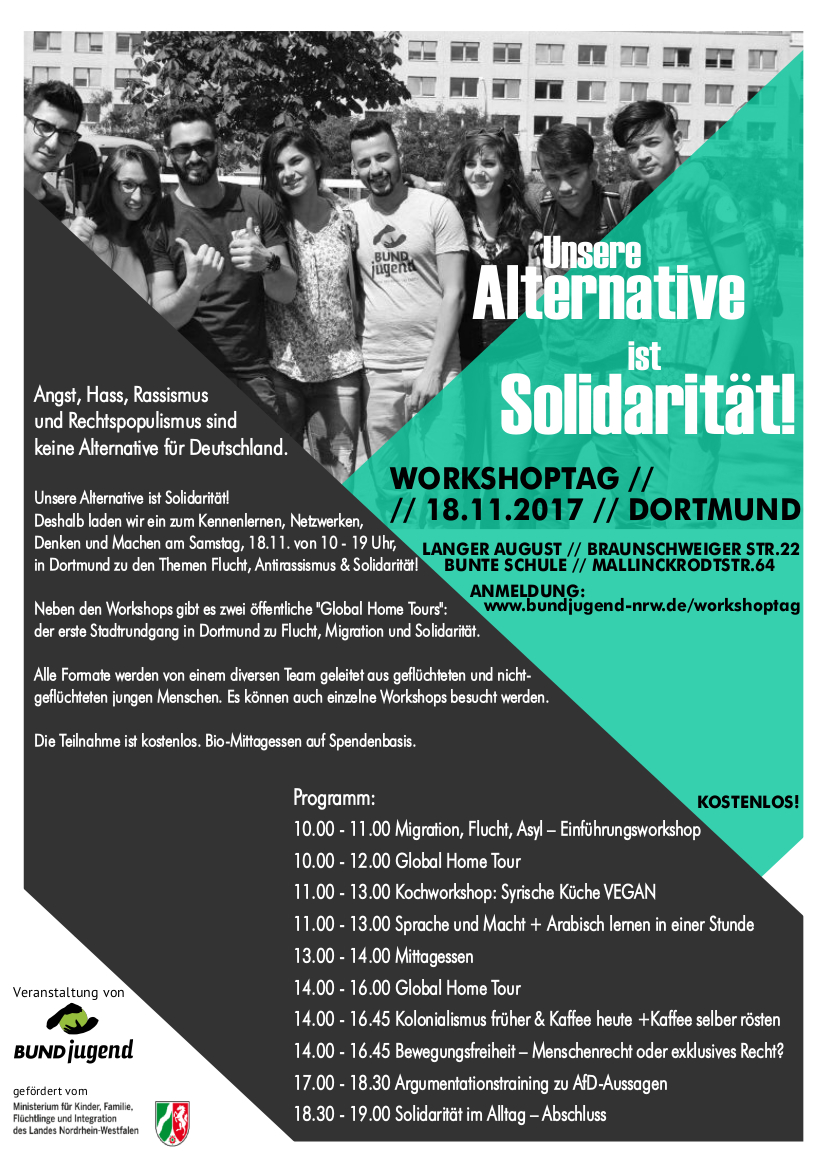 Workshop – Unsere Alternative ist Solidarität!Sa. 18.11.2017 10.00 Uhr