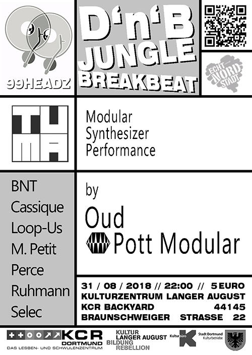 Konzert: Oud & Pott Modular – Modular Syntheziser PerformanceFr. 31.08.2018 22.00 Uhr