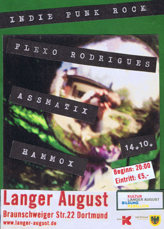 Konzert mit Assmatix, Hammox und Flexo RodriguezSa. 14.10.2017 20.00 Uhr