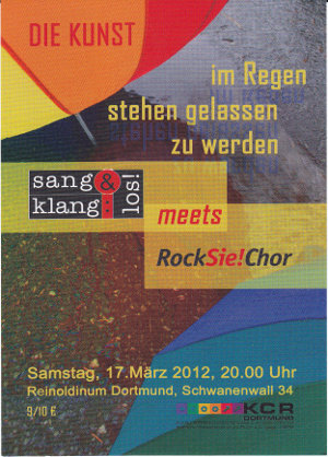 Sang & Klang: Los! präsentiert: „Die Kunst im Regen stehen gelassen zu werden“Sa. 17.03.2012 20.00 Uhr