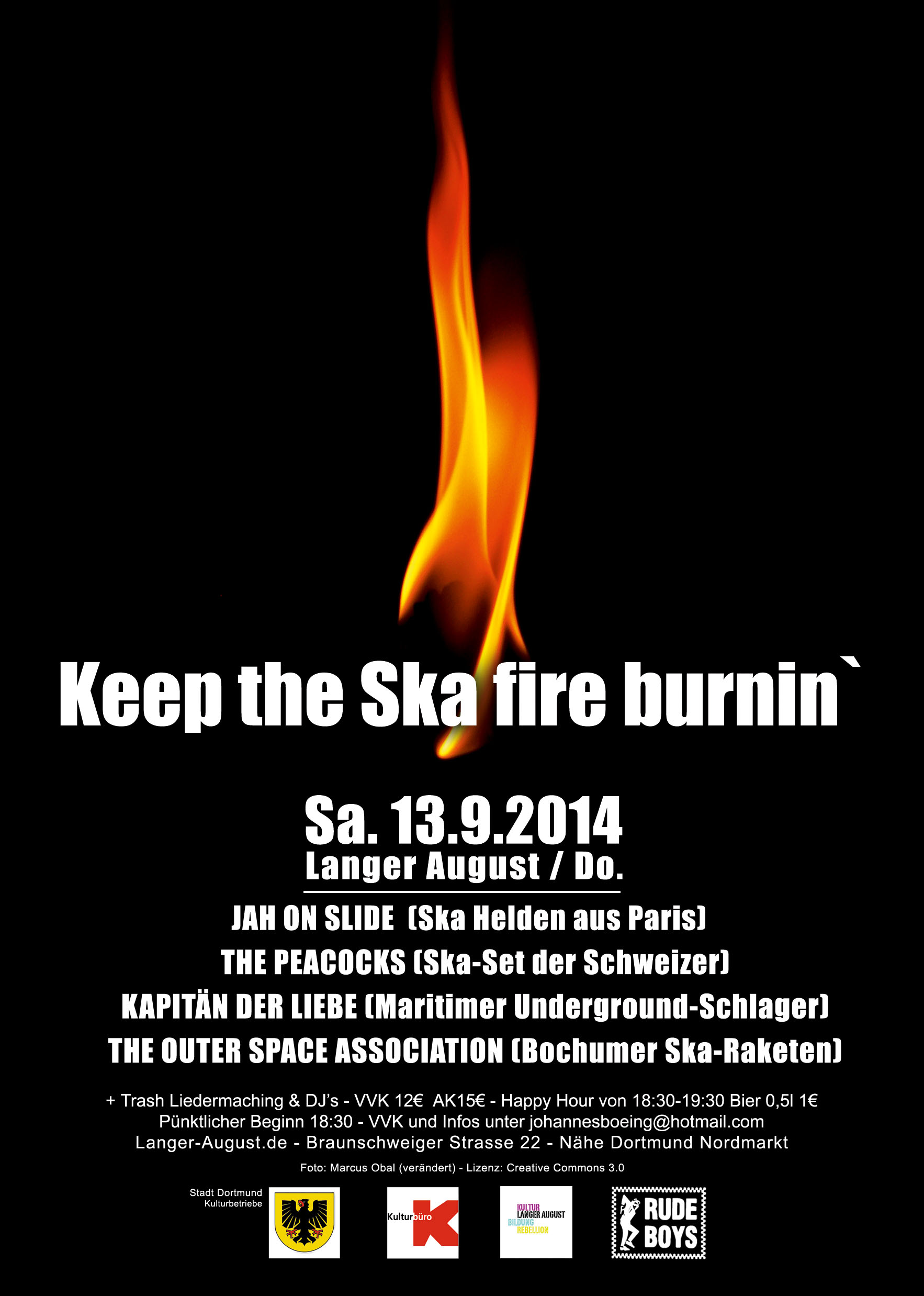 Keep the Ska Fire burninSa. 13.09.2014 18.30 Uhr