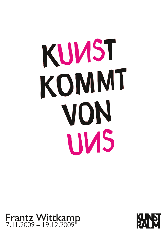 Ausstellung: Frantz WittkampSa. 7.11.2009 16.00 Uhr