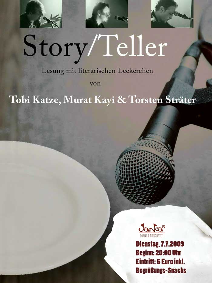 Lesung: Story/TellerDi. 07.07.2009 20.00 Uhr