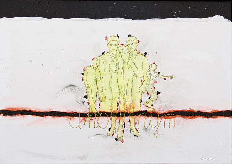 Ausstellung ano nym von Peatc Voßmann Malerei/ Zeichnung / GrafikSa. 15.02.2014 14.00 Uhr