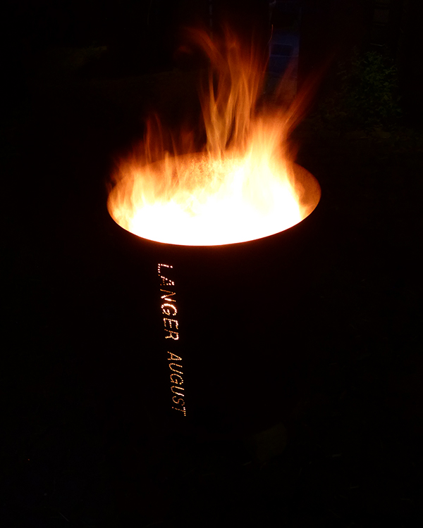 Die Feuertonne im Langen August