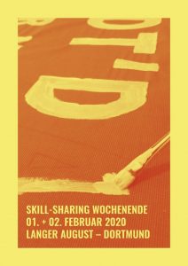 Dortmunder Skill Sharing Wochenende01.-02.02.2020
