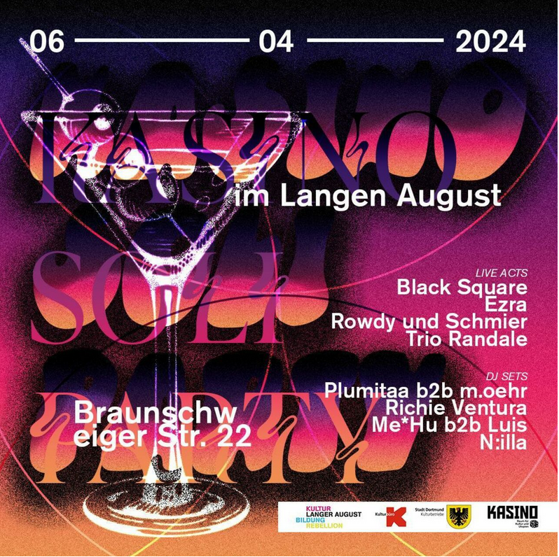 Kasino Soli Party – Sa. 06.04.2024 18.30h